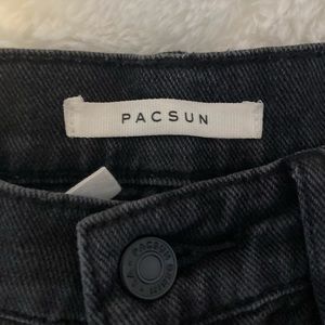 Black distressed pac sun jeans